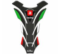 Resin Bike Adesivi Moto Compatibile con Aprilia. Protezione Paraserbatoio Moto da Urti e Graffi. Adesivo 3D Resinato Versione Universale - Effetto Carbonio e Colori Italia