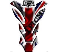 ADESIVI PARASERBATOIO TANKPAD RESINATO EFFETTO 3D - ADESIVI-STICKER 3D compatible ' 'Triumph U.K. bandiera Union Jack '' Tank Pad