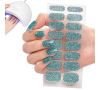 Adesivi per , 16 pezzi, semi-indurite | Adesivi per unghie per finitura in gel, adesivi autoadesivi per donne, ragazze, adolescenti, uso quotidiano, feste, viaggi
