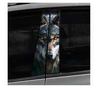 Adesivi Per Auto A Forma Di Lupo Arrabbiato Impermeabili Per Il Montante B Dell'auto Per Proteggere Dai Graffi Le Portiere Dell'auto E I Pilastri Autoadesivi fai da te(Type H)