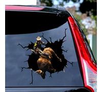 Adesivi per auto a forma di toro, cowboy occidentale, adesivi 3D realistici a forma di rodeo, decalcomania in vinile Bull Rider, adesivi divertenti per paraurti e pareti dei finestrini di camion, auto