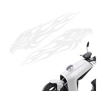 Adesivi per auto con aquila, 2 pezzi, adesivi per moto con fiamma, grafica in vinile con aquila , adesivi decorativi per veicoli, ideali per la personalizzazione esterna e automatica, 2 x 19 cm