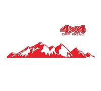 Adesivi per Auto D-1271 150 x 27 cm 44 x 17 cm 4x4 Off Road Grafica Adesivo per Auto Esterno (Rosso)