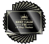 Adesivi per auto Keep Calm I'm A Dog Trainer adesivi vintage bar Decor Hardhat adesivi e decalcomanie (12 x 18 cm)