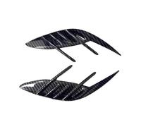 Adesivi Per Auto Per KIA Per Stinger 2018-2023 Paraurti Posteriore Spoiler Laterale Coperture Per Canard Effetto Fibra Di Carbonio Nero Lucido FIXCOR(Carbon look)