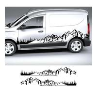 Adesivi per auto, per Renault Dacia Dokker Camper Van, strisce fai da te, grafica, stile montagna, albero, decalcomanie in vinile, accessori per tuning.