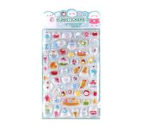Adesivi per bambini, 15 x 9,5 x 0,5 cm, adesivi 3D Bubble Decals Decorations for Laptops, Party, Birthday, Classroom, Greeting Cards, Rewards, Prizes