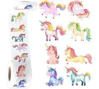 Adesivi per bambini - 500 pezzi rotondi animali adesivi per ricompensa, simpatici adesivi per animali, set di adesivi per compleanno, per bambini, ragazze, scrapbooking, album fotografici, regali