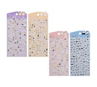 Adesivi per bambini, durevoli 3D, con motivo animale, divertenti, riutilizzabili, per bambini e familiari, per interni ed esterni, per frigorifero, per la casa