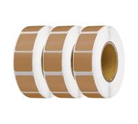 Adesivi Per Bersagli Quadrati - Rotoli Di Carta Kraft Marrone Autoadesiva Da 22 Mm 3000 Pezzi Pallini Di Sicurezza Pratici E Precisi Per La Riparazione Degli Impatti | Soluzione Sostenibile Per Eserci
