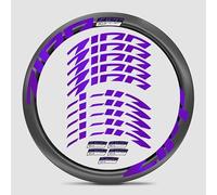 Adesivi per bici da strada Zipp Firecrest 303 (metallo super luminoso cristallo viola ghiaccio + stile 7)