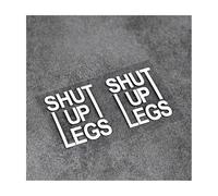 Adesivi per bici Shut UP Legs (2 pezzi) - Adesivi in vinile impermeabili per tubo superiore della bicicletta/casco, citazioni motivazionali per MTB e ciclismo su strada, accessori durevoli per telaio