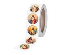 Adesivi per bottiglie d'acqua, resistenti sbiadimento, adesivi religiosi cristiani, per uomini, per diari, laptop, bagagli, album di ritagli, chitarra, telefono, skateboard