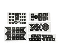 Adesivi per bottoni interni Compatibile Con Mercedes Per GLK350 Classe C CLS C218 SLK W172 W204 W207 W212 W218 Adesivo Riparazione Pulsanti Auto Adesivo Nero Opaco(1)