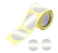 Adesivi Per Buste | Etichette Sigillate Certificato Con Bordo Dentato | 100 Pezzi di Etichette adesive in Foglio per Notaio - Regali di Matrimonio Inviti Biglietti Auguri