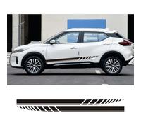 Adesivi per carrozzeria specializzati, per Nissan Kicks, grafica a strisce lunghe in 2 pezzi, accessori per tuning in pellicola vinilica