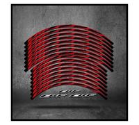Adesivi Per Cerchi E Mozzi Moto CRF Adesivi Riflettenti Per CRF300 CRF250 CRF400 CRF450 CEF125F 18/21 Pollici(Red)