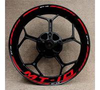 Adesivi per Cerchi Moto Adesivi per Cerchi per Yamaha Mt10 MT-10 MT 10 17 Pollici Strisce Riflettenti Cerchi Decalcomania Strisce Carta Adesiva Riflettente(Colore20)