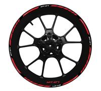 Adesivi Per Cerchi Moto Per MT07 MT-07 MT 07, Strisce Riflettenti Per Mozzi Ruota, Set Completo Pacchetto completo di adesivi per cerchioni(Colore 15)
