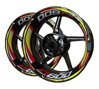 Adesivi Per Cerchi Moto Per Suzuki GSXR600 GSXR 600, Strisce Riflettenti Per Mozzi, Set Completo Pacchetto completo di adesivi per cerchioni(Colore 20)