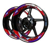 Adesivi Per Cerchi Moto Per Suzuki GSXR600 GSXR 600, Strisce Riflettenti Per Mozzi, Set Completo Pacchetto completo di adesivi per cerchioni(Colore 10)