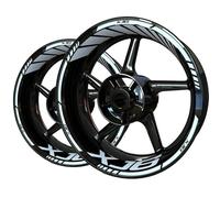 Adesivi per Cerchi Moto per Yamaha XJ6 XJ 6 Decalcomanie Riflettenti per Cerchi Nastro A Strisce Strisce Carta Adesiva Riflettente(Colore 3)