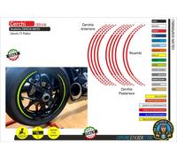 Adesivi per Cerchi Moto Ruote da 17" pollici MONOCROMO - CER X A1
