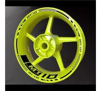Adesivi per Cerchioni Strisce Adesive per Cerchi Moto per Yamaha MT-10 MT10 MT 10 Adesivi Riflettenti per Cerchi Adesivo per mozzo Ruota(Colore 18)