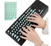 Adesivi per chiavi in silicone, resistenti e aderenti, per laptop, 12 x 12 x 12 protettori con durevole fatto, keyboard adesivi Smooth Texture, Long Nails, Typing Accessory for Home Office