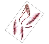 Adesivi per cicatrici horror, decalcomania facciale per Halloween terrore