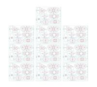 Adesivi per colpire il golf | 10 fogli di guide di colpo, nastro di impatto per golf, per donne, adolescenti, sport interni ed esterni