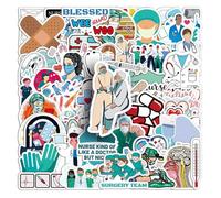 Adesivi Per Computer Portatile - Confezioni Di Adesivi | Adesivi Per Bagagli Per Valigie | Doctor Stickers Pack | 50 Decalogo di Decalcomanie di Cartoos di Cartoos della Carota IM