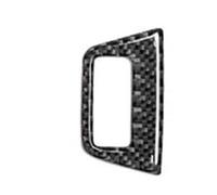 Adesivi per console centrale pannello CD per auto per Audi Q7 2008-2015 cornice per pulsanti bracciolo interno della portiera fibra carbonio accessori auto Rivestimento(Trunk button)