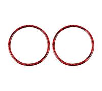 Adesivi Per Cornice Decorativa Per Altoparlanti Audio Portiera Auto, Copertura Per Ford Per Mustang GT 2015-2021, Accessori Per Interni Telaio Trim Accessori(ROSSO)