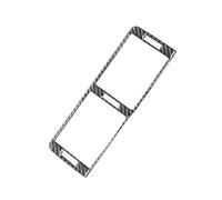 Adesivi Per Cornice Decorativa Per Bocchetta D'aria Centrale Del Cruscotto Per Serie 3 E46 1999-2004 WEFOLCC(Carbon Fiber Black)