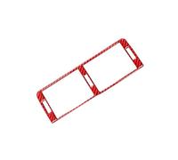 Adesivi Per Cornice Decorativa Per Bocchetta D'aria Centrale Del Cruscotto Per Serie 3 E46 1999-2004 WEFOLCC(Carbon Fiber Red)