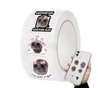 Adesivi Per Criceti - Strana Decalcomania Per Animali Tristi Da 500 Pezzi | Pacchetto Da 10 Modelli | Forniture Per Album Di Ritagli Una Ragazza | Etichette Per Bottiglie D'acqu