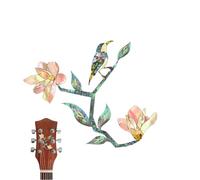 Adesivi Per Di Chitarra - Decalcomanie Per Chitarra Ed Elettrica | Adesivi Con Pannello In Stile Intarsio In PVC - Decorazione In Vinile Leggera E Rimovibile Da 5 G Per Corpo E Palett