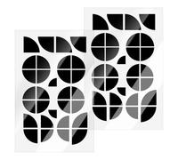 Adesivi per emblema logo BMW - 60 adesivi per emblemi angoli in 8 dimensioni per accessori BMW per auto, moto, compatibili con cerchioni, volante, cofano e altro. Adesivi logo nero