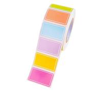 Adesivi Per Etichette Colorate - Pratiche 500 Pezzi Di Scatole In Movimento | Adesivi Rimovibili Etichetta Mobili Rettangolari | Colori Full -ttone Autoadesivo Autoctoni Adatti Per Lo Spostamento, Uff