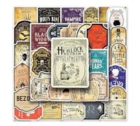 Adesivi per etichette per pozioni, etichette per bevande, adesivi per album di ritagli, 50 adesivi impermeabili per bagagli, skateboard, incantesimi, per adolescenti, ragazzi e ragazze,