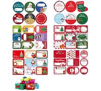 Adesivi Per Etichette Regalo Di Natale, Etichette Adesive Per Regali Di Natale, 96 Adesivi Per Etichette Natalizie, Etichette Per Adesivi Natalizi, Natale Carta Regalo Adesivo Etichette Autoadesivi