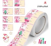 Adesivi per etichette regalo per Natale Etichette con nome di Natale Adesivo con etichetta per Babbo Natale Adesivi adesivi per confezioni di buon Natale vintage per decorazioni presenti