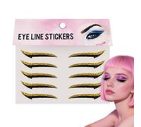 Adesivi Per Eyeliner - 10 Pezzi Patch Per Il Trucco Per Gli Occhi Impermeabili Con Striscia Di Ombretto Per Applicazione Rapida | Decalcomanie Per Gli Occhi Riutilizzabili Di Lunga Durata Per Donne, R