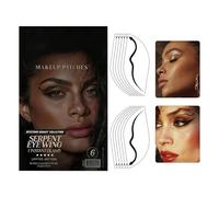 Adesivi per eyeliner, 6 paia di decalcomanie impermeabili a lunga durata, per il trucco degli occhi, per il viso, per viaggi, eventi, cosplay, trucco, feste, spettacoli sul palcoscenico, Natale, Urla