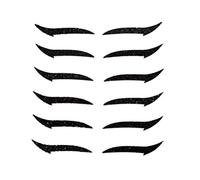 Adesivi per Eyeliner da 6 Coppie, Occhio di Gatto Istantaneo con Vari Disegni, Materiale Plastico per Un'applicazione di Trucco Rapida, Peso 12 G, per gli Occhi Eyeliner Adesivi