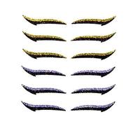 Adesivi per Eyeliner da 6 Coppie, Occhio di Gatto Istantaneo con Vari Disegni, Materiale Plastico per Un'applicazione di Trucco Rapida, Peso 12 G, per gli Occhi Eyeliner Adesivi