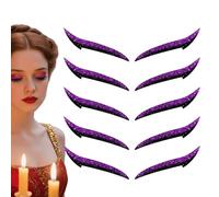 Adesivi per Eyeliner per Donne,Decalcomania Trucco Sguardo - Strisce Adesive Eyeliner Effetto Prolungato 10 Pezzi Per Ragazze Serata Danza Viaggio Mamme Palcoscenico