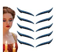 Adesivi per Eyeliner per Donne - Decalcomania Trucco Sguardo,Strisce Adesive Eyeliner Effetto Prolungato 10 Pezzi Per Ragazze Serata Danza Viaggio Mamme Palcoscenico