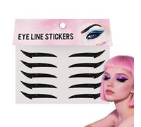 Adesivi per Eyeliner per Donne - Toppe Trucco Ombretti,Strisce Adesive Eyeliner Effetto Prolungato 10 Pezzi Per Ragazze Serata Danza Viaggio Mamme Palcoscenico
